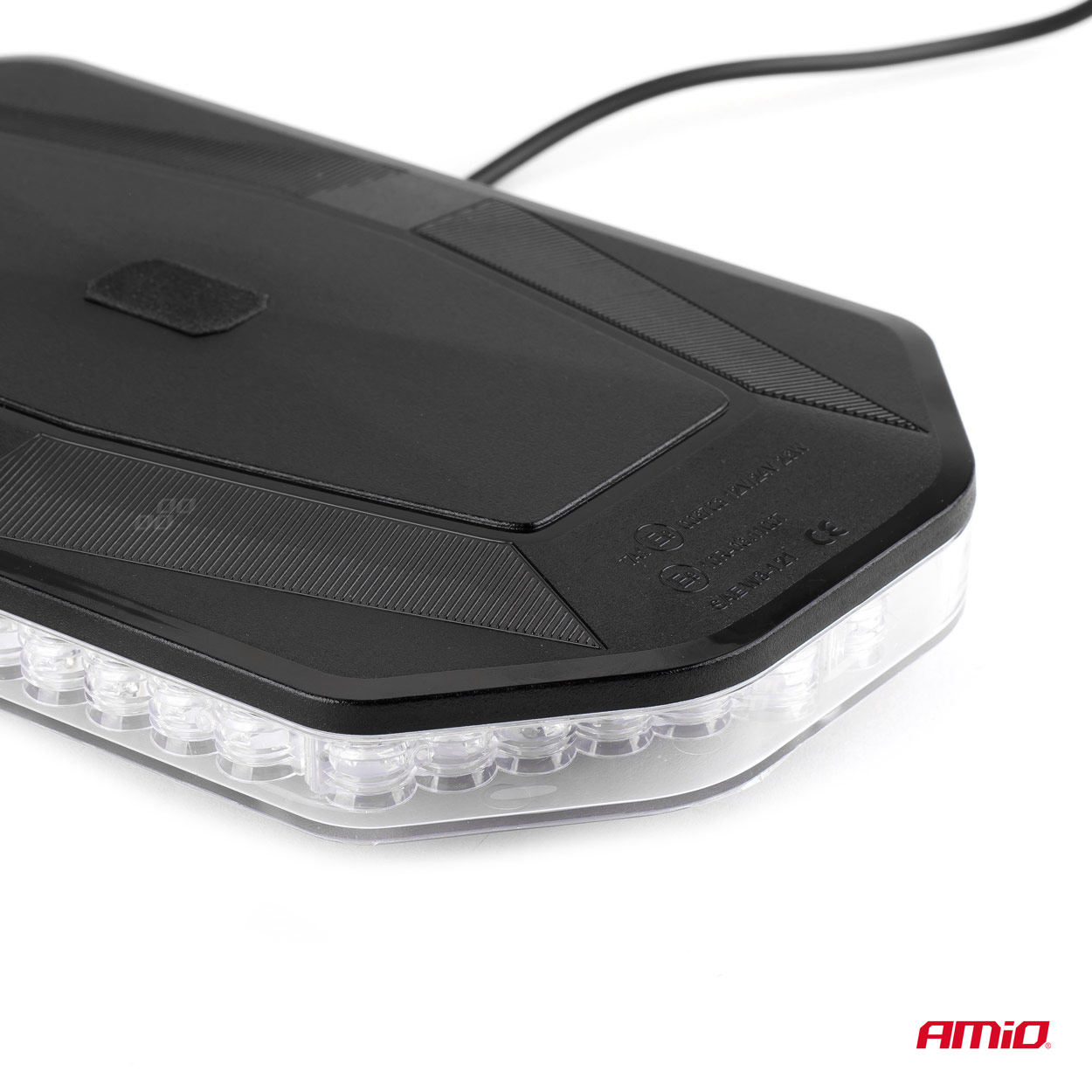 Augstas intensitātes magnētiskais stiprinājums MINI gaismas josla WLB78 293x171mm R65 R10 48LED 12/24V IP56 AMIO-02920 Augstas intensitātes magnētiskais stiprinājums MINI gaismas josla WLB78 293x171mm R65 R10 48LED 12/24V IP56 AMIO-02920 - Image 4