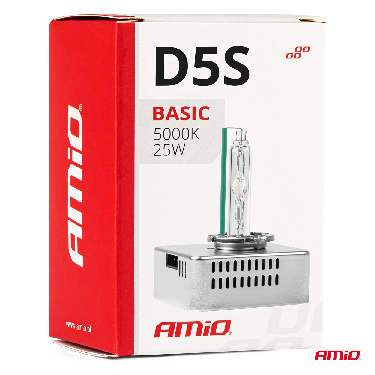 Ksenona spuldze D5S 35W 5000K AMiO BASIC Ksenona spuldze D5S 35W 5000K AMiO BASIC - Image 4