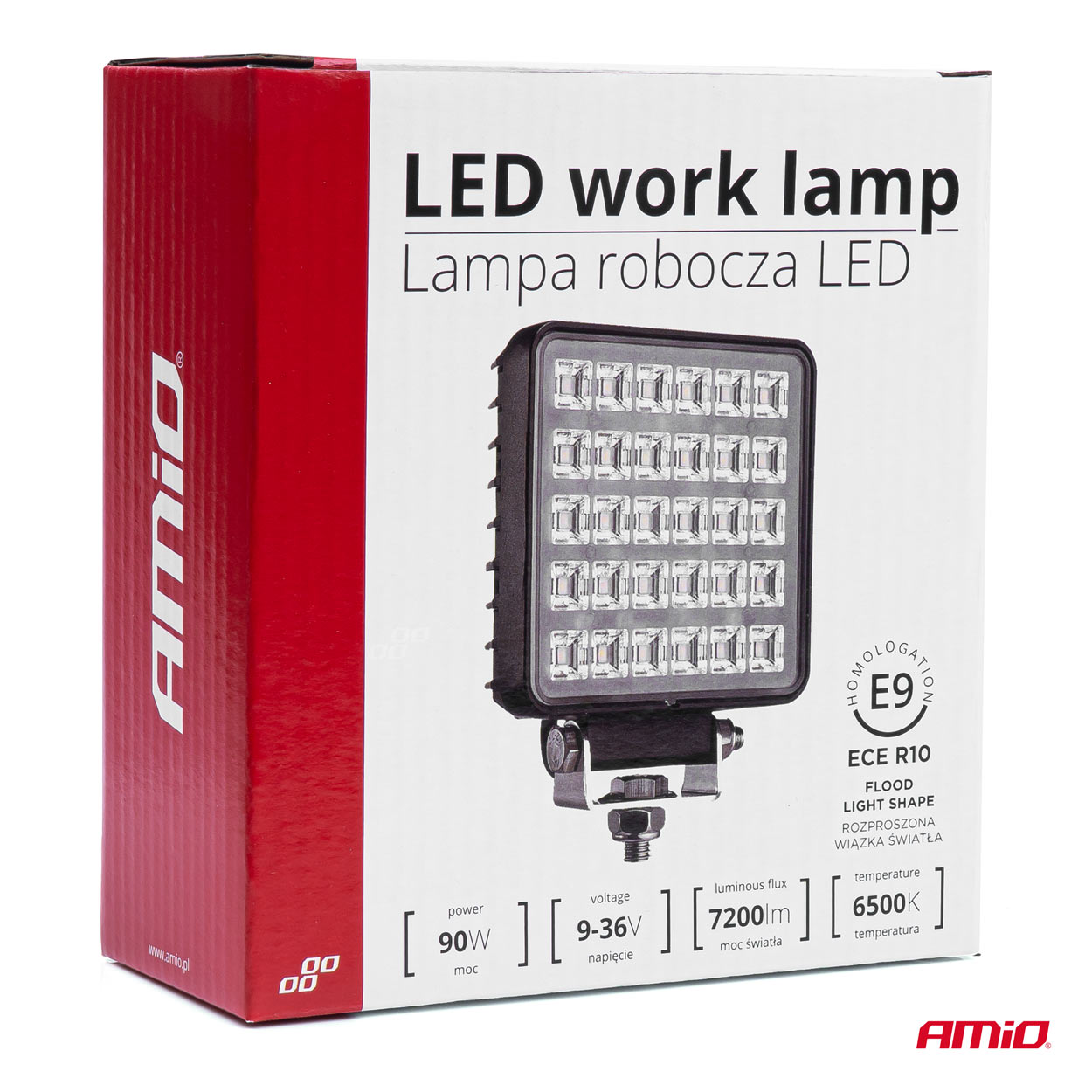 Darba lampa AWL34 30 LED FLOOD 9-36V ar slēdzi AMIO-03245 Darba lampa AWL34 30 LED FLOOD 9-36V ar slēdzi AMIO-03245 - Image 4