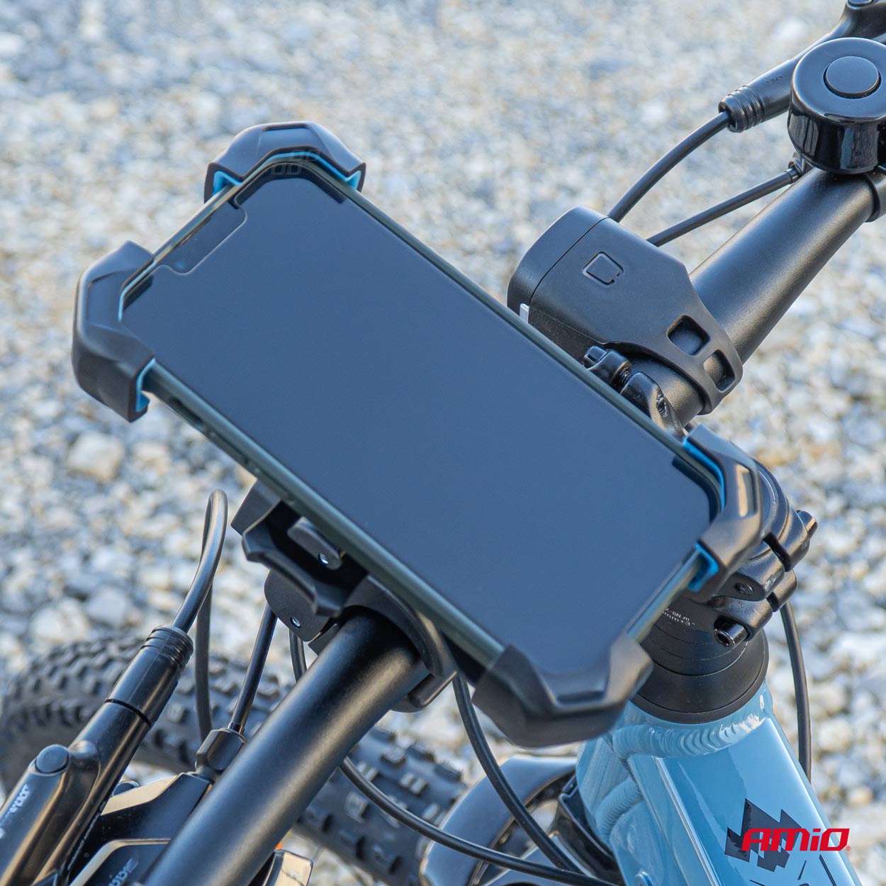 Velosipēda motorollera rotējošs tālruņa turētājs 360° AMiO-04146 Velosipēda motorollera rotējošs tālruņa turētājs 360° AMiO-04146 - Image 4