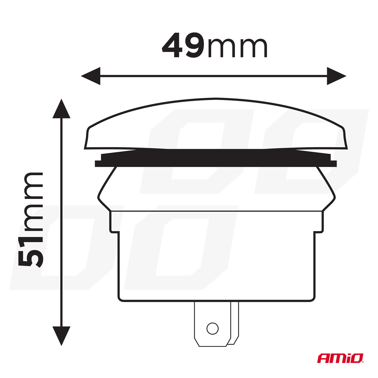 Laivas formas ūdensnecaurlaidīgs tālruņa lādētājs ar SARKANU LED fona apgaismojumu USB + USB C QC3.0 12/24V AMIO-04229 Laivas formas ūdensnecaurlaidīgs tālruņa lādētājs ar SARKANU LED fona apgaismojumu USB + USB C QC3.0 12/24V AMIO-04229 - Image 4
