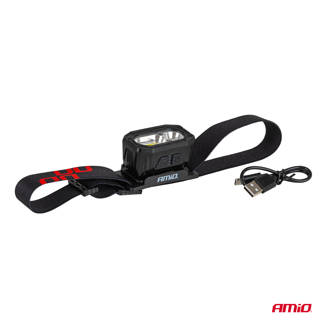 LED galvas lukturis XPG+COB 1000mAh (akumulators) AMIO-04663 LED galvas lukturis XPG+COB 1000mAh (akumulators) AMIO-04663 - Image 4