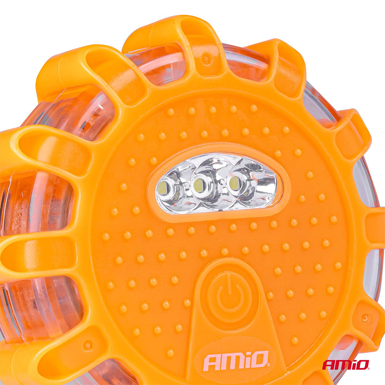 LED drošības lukturis 12SMD+3SMD 650mAh (akumulators) sarkans AMIO-04673 LED drošības lukturis 12SMD+3SMD 650mAh (akumulators) sarkans AMIO-04673 - Image 4