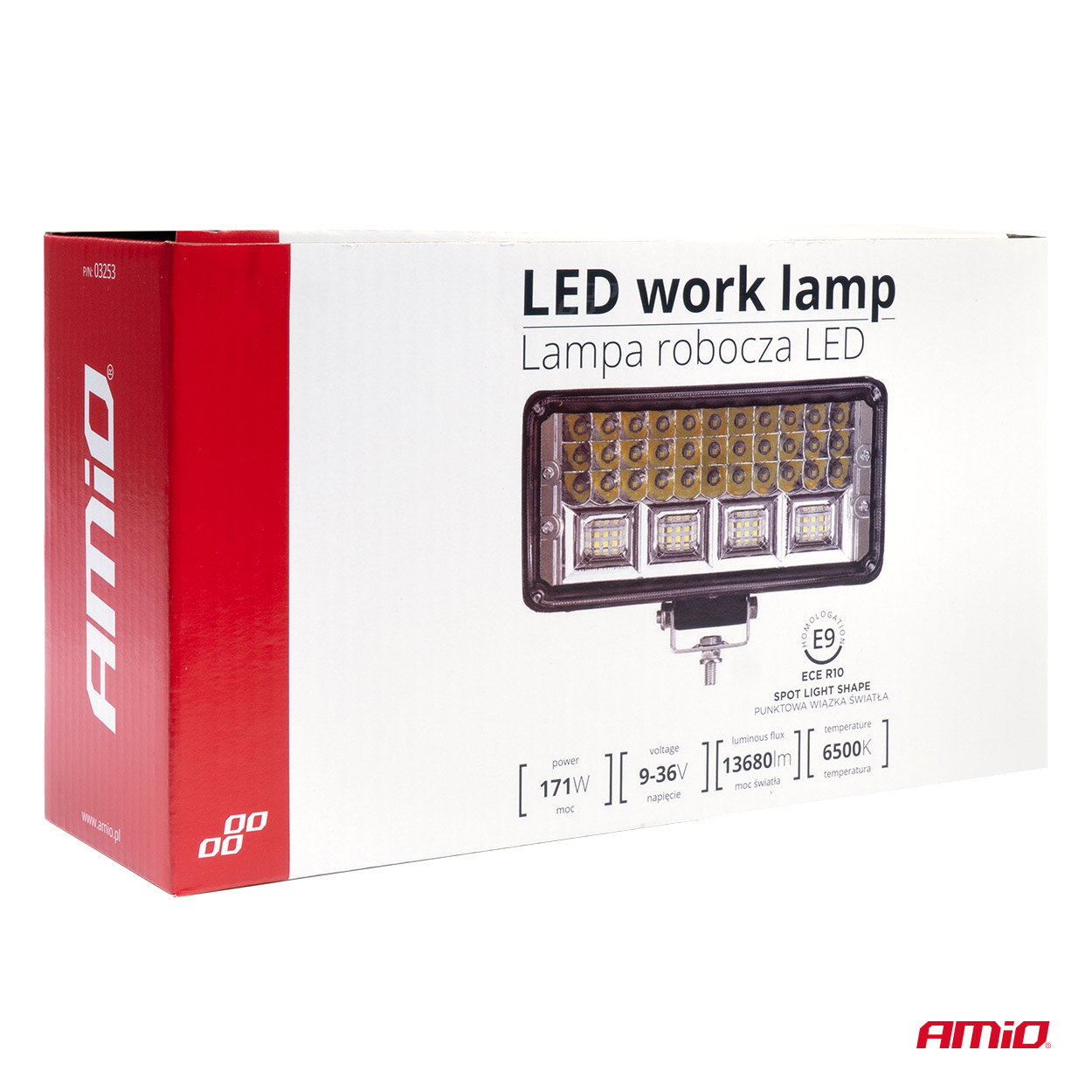 Darba lampa AWL42 57 LED PROŽEKTORS 9-36V AMIO-03253 Darba lampa AWL42 57 LED PROŽEKTORS 9-36V AMIO-03253 - Image 5