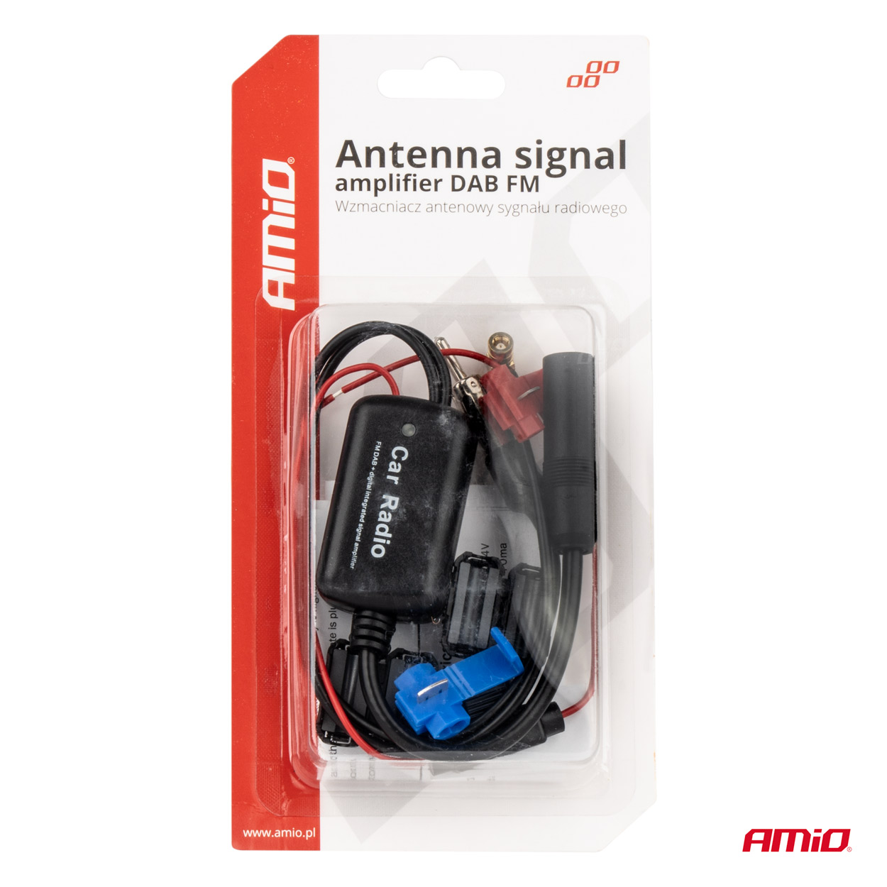 Antenas signāla pastiprinātājs 12V DAB FM AMIO-04134 Antenas signāla pastiprinātājs 12V DAB FM AMIO-04134 - Image 5