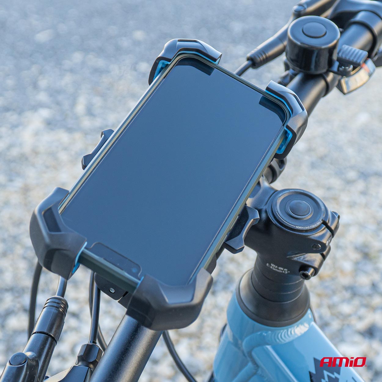Velosipēda motorollera rotējošs tālruņa turētājs 360° AMiO-04146 Velosipēda motorollera rotējošs tālruņa turētājs 360° AMiO-04146 - Image 5