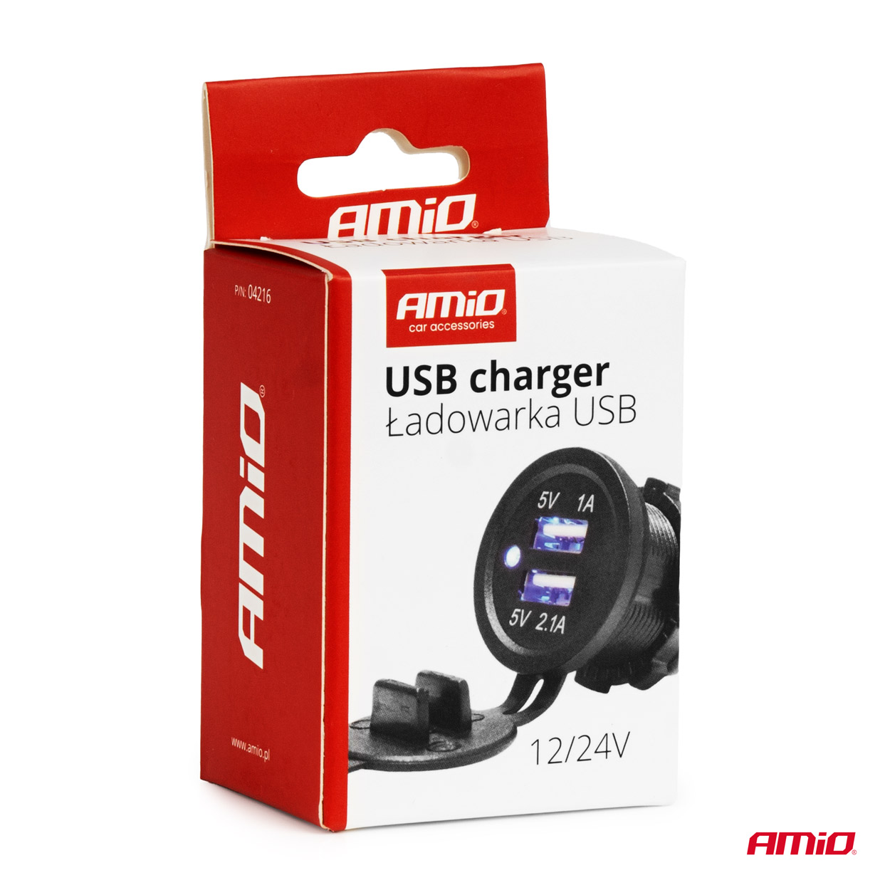 Ūdensizturīgs tālruņa lādētājs ar ZILU LED indikatoru 3.1A 2xUSB 12/24V AMIO-04216 Ūdensizturīgs tālruņa lādētājs ar ZILU LED indikatoru 3.1A 2xUSB 12/24V AMIO-04216 - Image 5