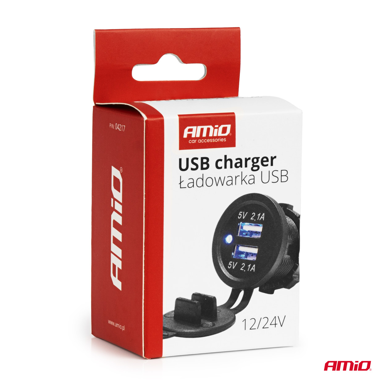 Ūdensizturīgs tālruņa lādētājs ar ZILU LED indikatoru 4.2A 2xUSB 12/24V AMIO-04217 Ūdensizturīgs tālruņa lādētājs ar ZILU LED indikatoru 4.2A 2xUSB 12/24V AMIO-04217 - Image 5