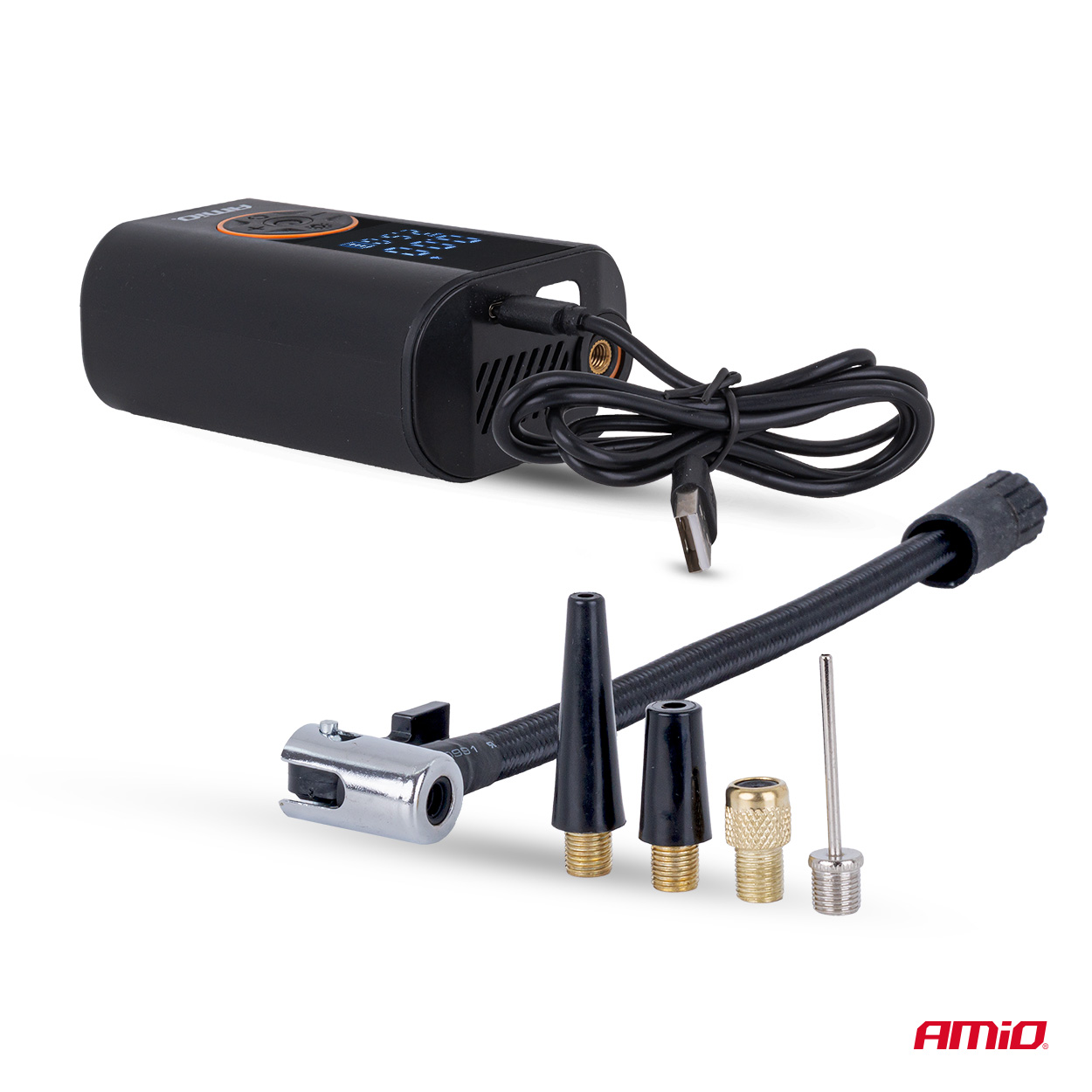 Pārnēsājams gaisa kompresors LED 40W USB-C ACOMP-25 AMIO-04414 Pārnēsājams gaisa kompresors LED 40W USB-C ACOMP-25 AMIO-04414 - Image 5