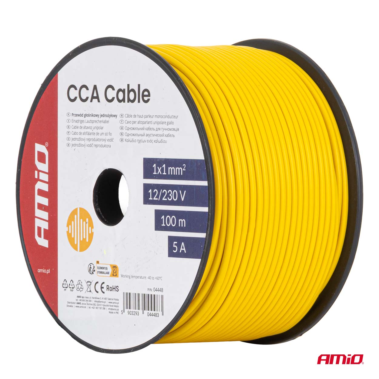 CCA kabelis CCA 1x1mm2 100m 5A 12/230V AMIO-04448 CCA kabelis CCA 1x1mm2 100m 5A 12/230V AMIO-04448 - Image 5
