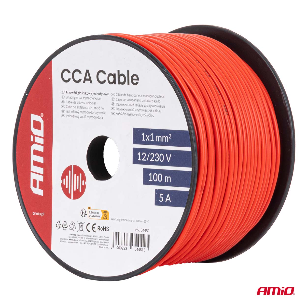 CCA kabelis 1x1mm2 100m 5A 12/230V AMIO-04451 CCA kabelis 1x1mm2 100m 5A 12/230V AMIO-04451 - Image 5