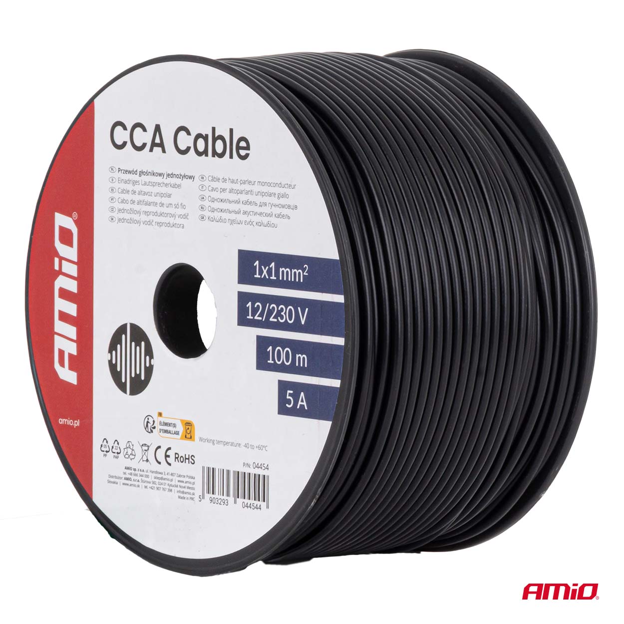 CCA kabelis 1x1mm2 100m 5A 12/230V AMIO-04454 CCA kabelis 1x1mm2 100m 5A 12/230V AMIO-04454 - Image 5
