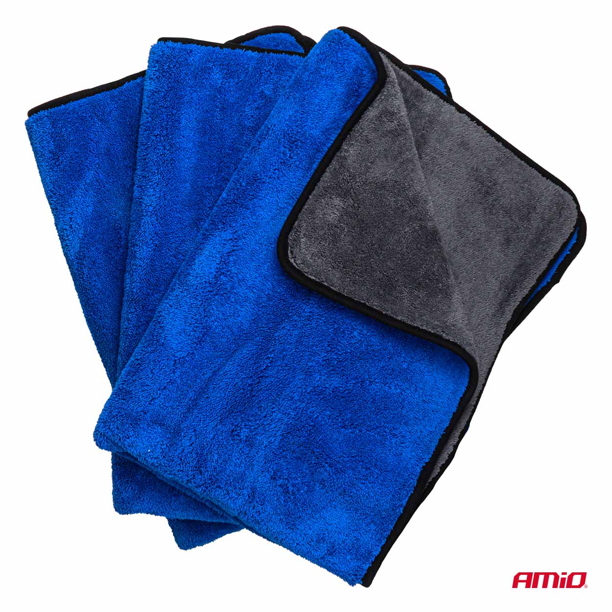 Mikrošķiedras dvieļu iepakojums 800gsm 60x90cm 3 gab. AMIO-04487 Mikrošķiedras dvieļu iepakojums 800gsm 60x90cm 3 gab. AMIO-04487 - Image 5