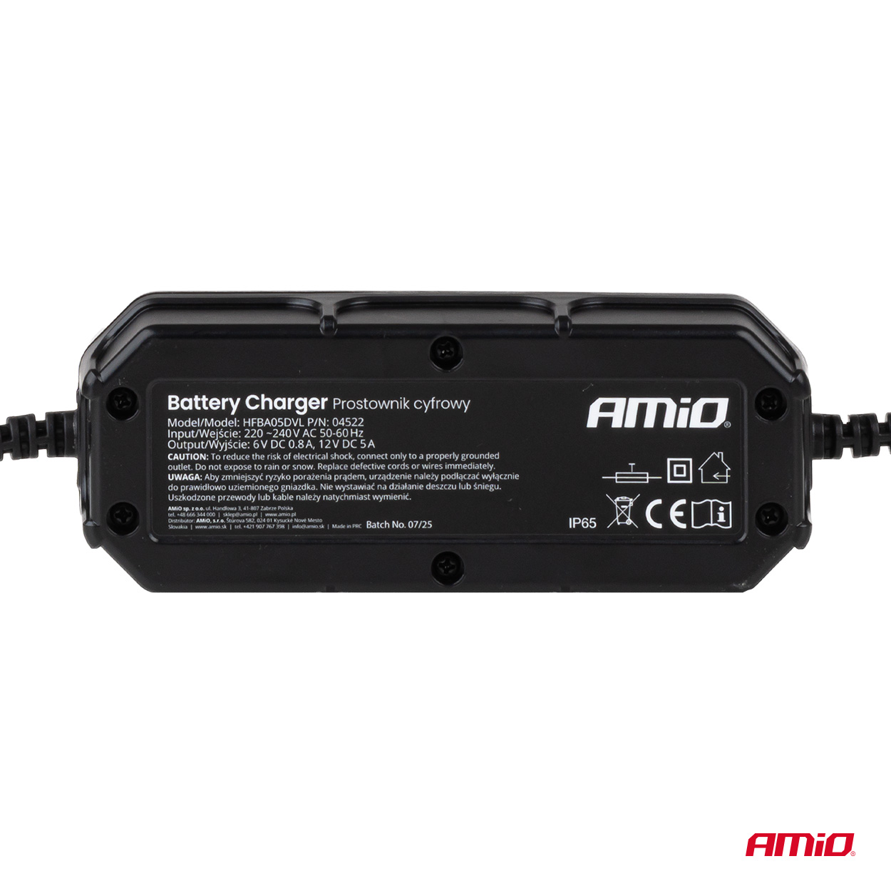 Digitālais akumulatora lādētājs SVINA-SKĀBES LFP MAX 5A 6/12V AMIO-04522 Digitālais akumulatora lādētājs SVINA-SKĀBES LFP MAX 5A 6/12V AMIO-04522 - Image 5
