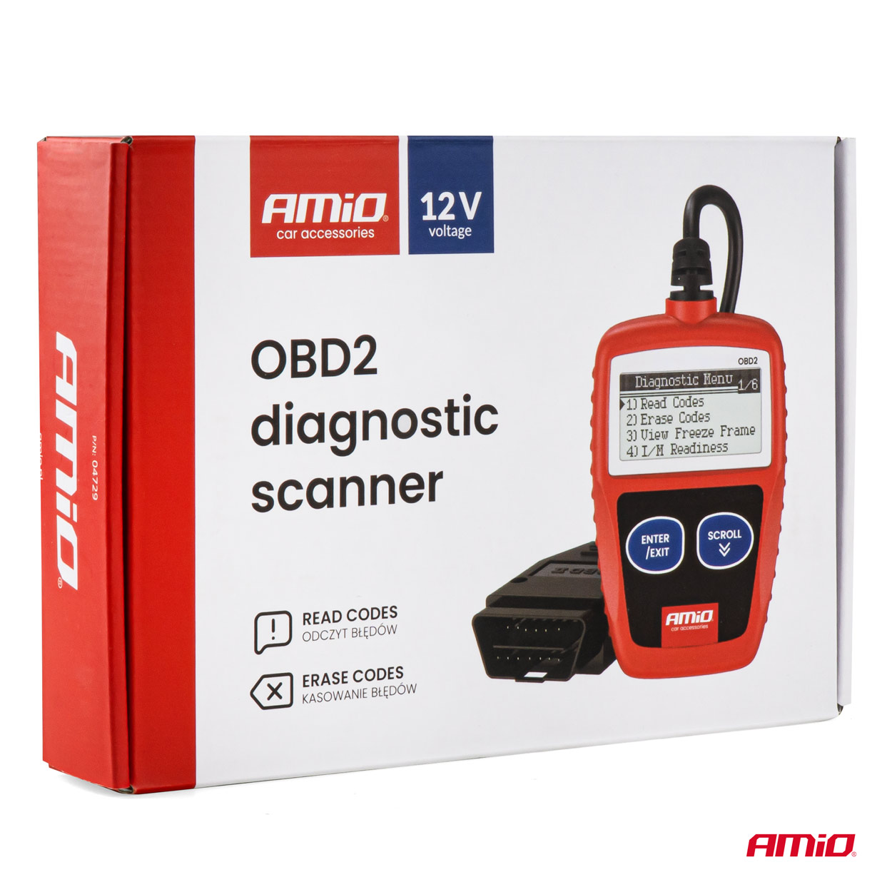 OBD2 diagnostikas skeneris AMIO-04729 OBD2 diagnostikas skeneris AMIO-04729 - Image 5