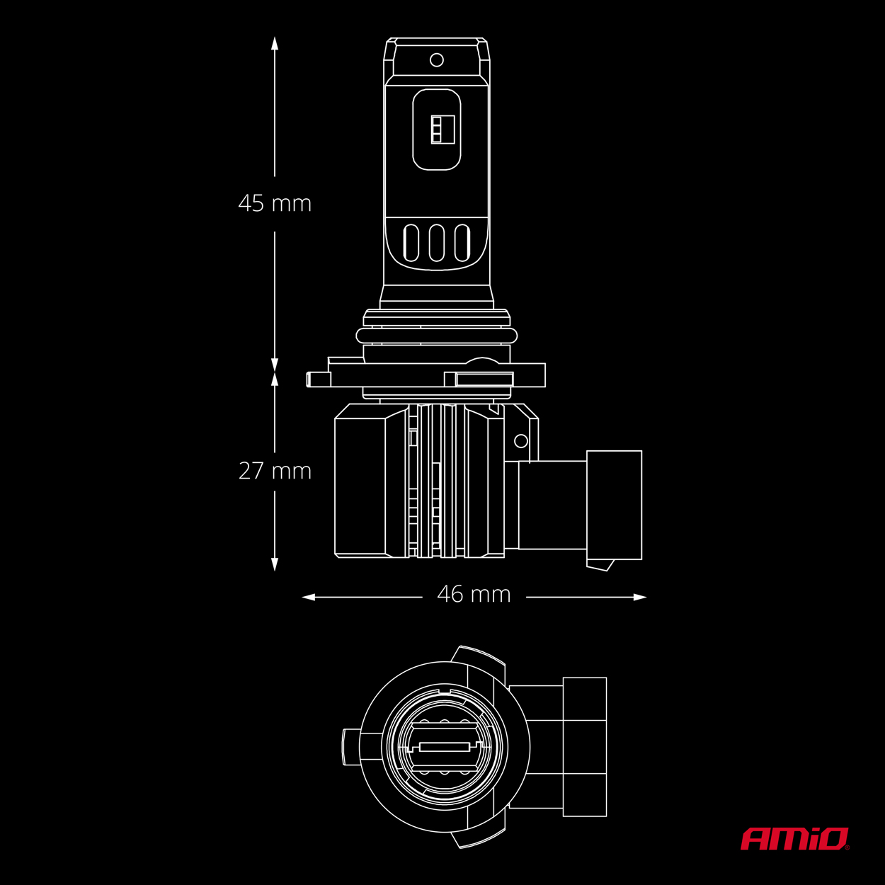 LED priekšējie lukturi, sērija F26 PRO, LumiTec LIMITED +130%, DUO FULL CANBUS HB3, 12V, 24V, AMIO-04874 LED priekšējie lukturi, sērija F26 PRO, LumiTec LIMITED +130%, DUO FULL CANBUS HB3, 12V, 24V, AMIO-04874 - Image 5