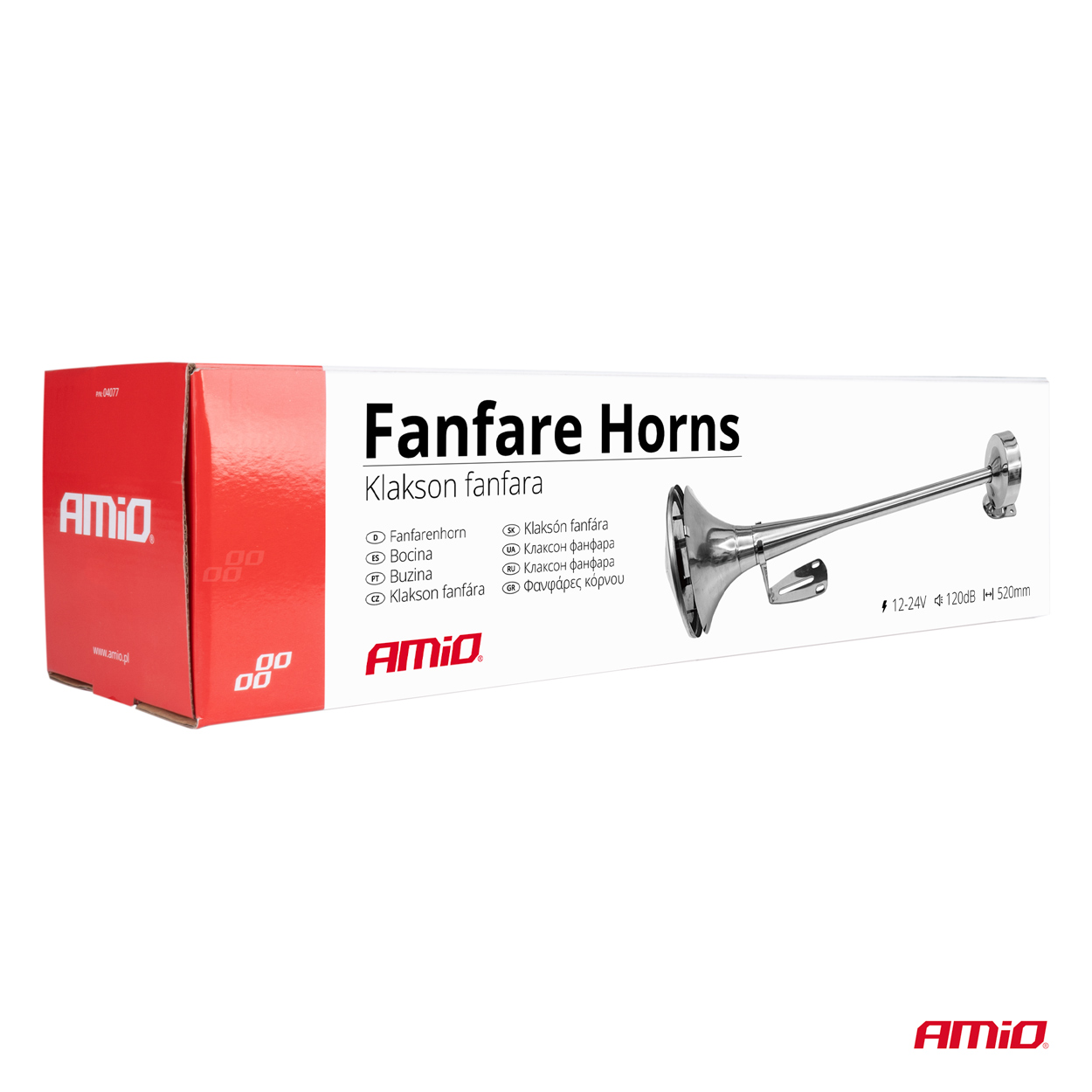 Skaņas signāls taurei, hroms, 520 mm, 12 V, 24 V, HighTone, AMIO-04077 Skaņas signāls taurei, hroms, 520 mm, 12 V, 24 V, HighTone, AMIO-04077 - Image 6