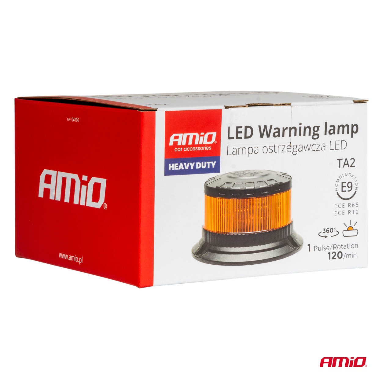 LED brīdinājuma lampa, īpaši izturīga W28B 12V 24V AMIO-04106 LED brīdinājuma lampa, īpaši izturīga W28B 12V 24V AMIO-04106 - Image 6