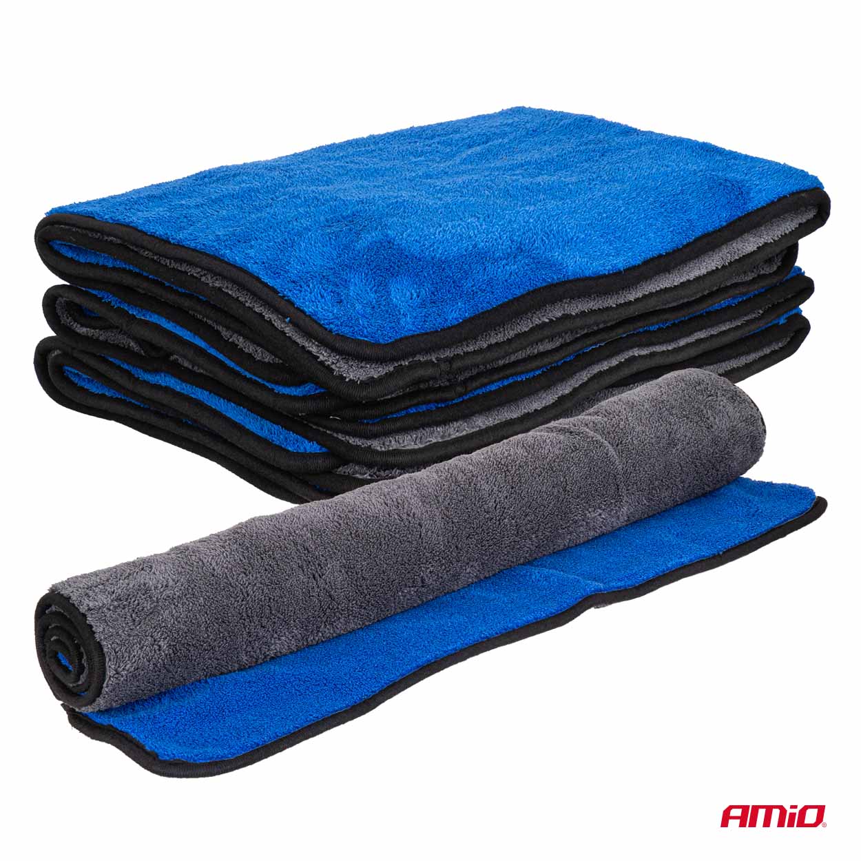 Mikrošķiedras dvieļu iepakojums 800gsm 60x90cm 3 gab. AMIO-04487 Mikrošķiedras dvieļu iepakojums 800gsm 60x90cm 3 gab. AMIO-04487 - Image 6