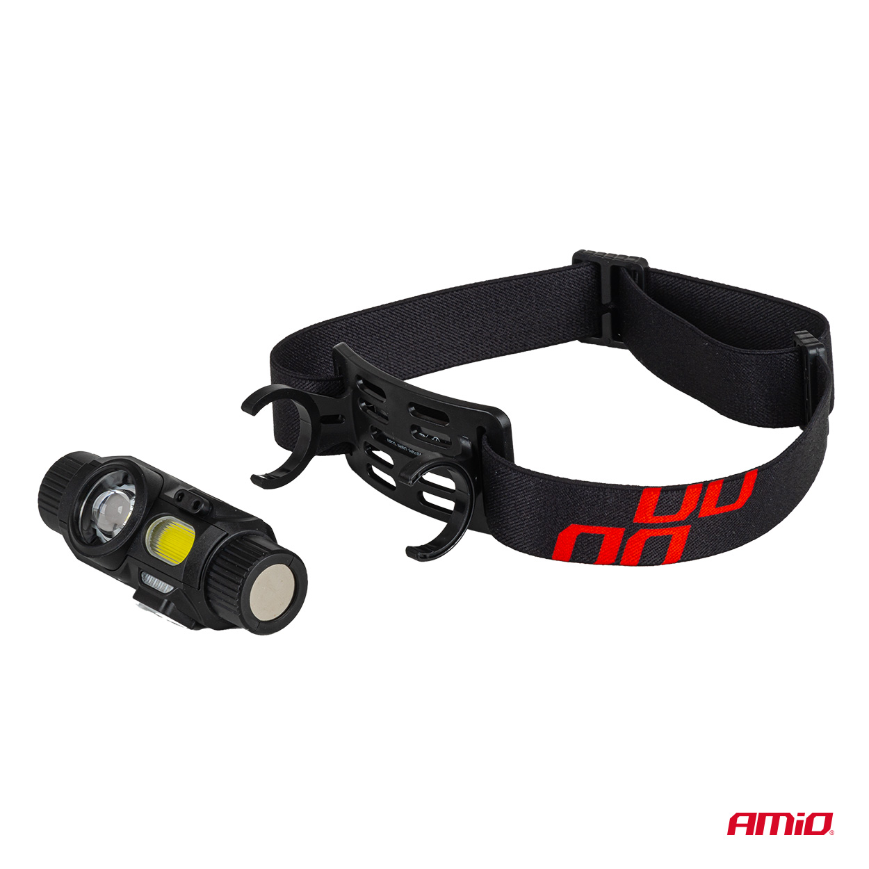 LED galvas lukturis XPG+COB 1200mAh (akumulators) AMIO-04662 LED galvas lukturis XPG+COB 1200mAh (akumulators) AMIO-04662 - Image 6