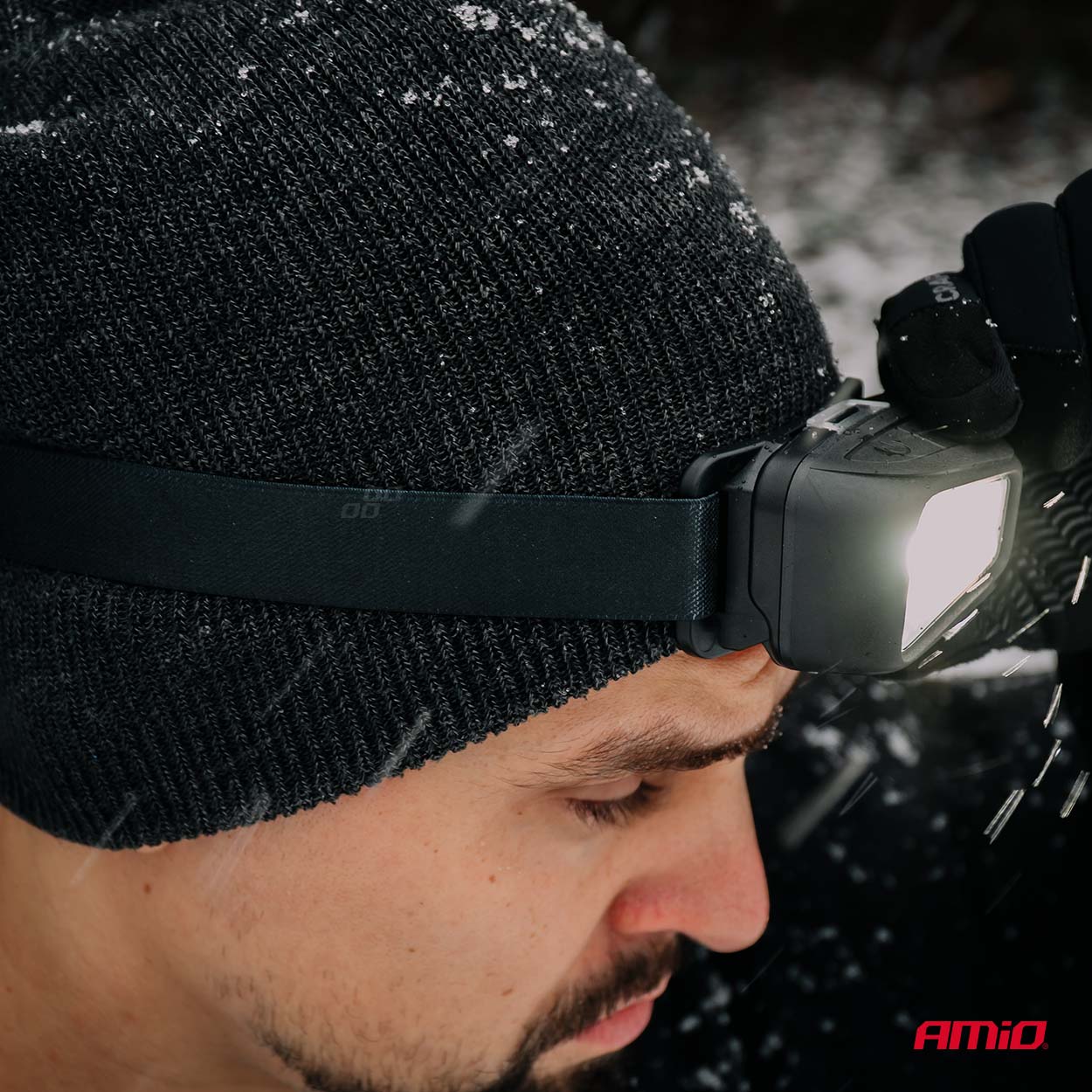 LED galvas lukturis COB 1800mAh (akumulators) AMIO-04666 LED galvas lukturis COB 1800mAh (akumulators) AMIO-04666 - Image 6