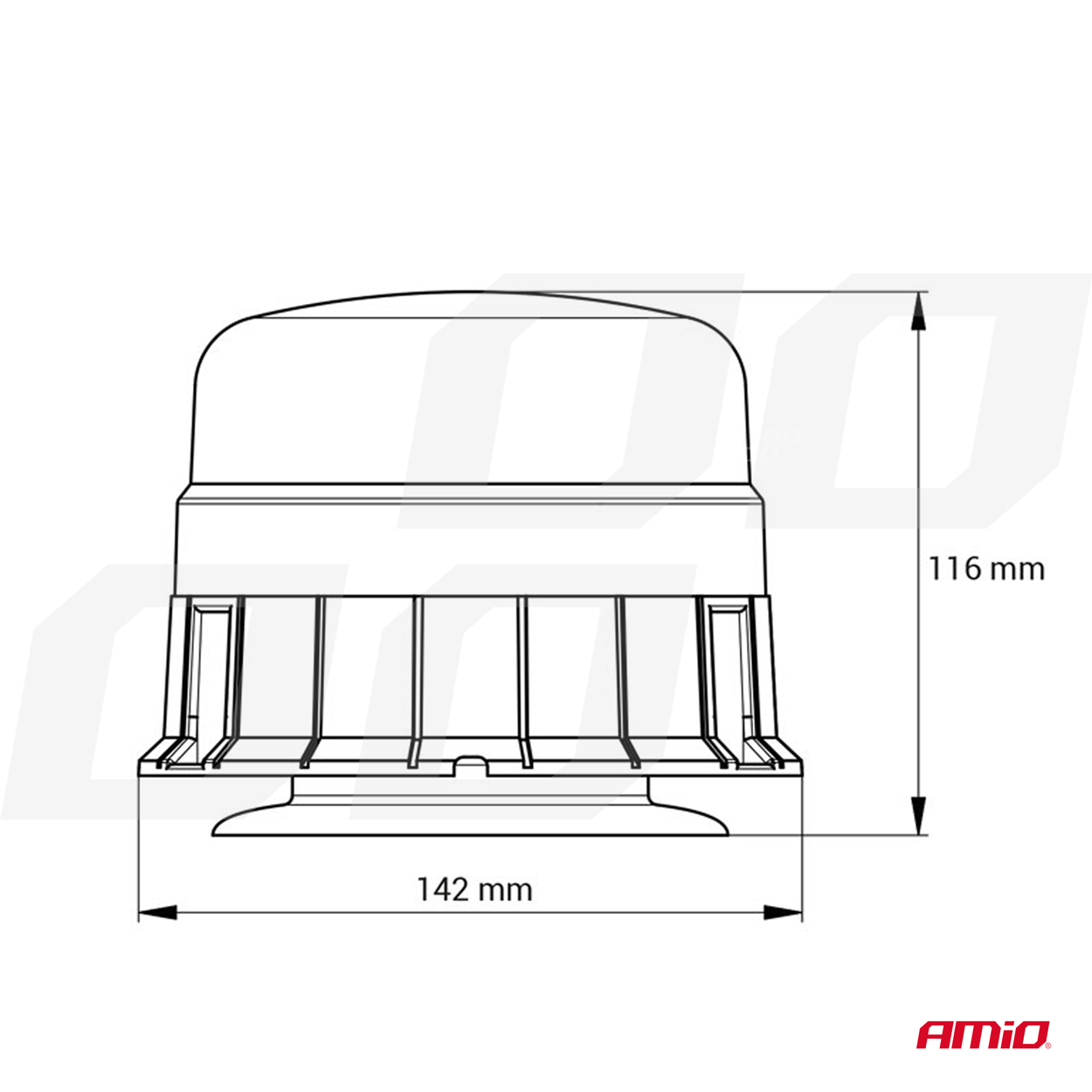 LED brīdinājuma lampa WAR11M AMIO-01500 LED brīdinājuma lampa WAR11M AMIO-01500 - Image 7