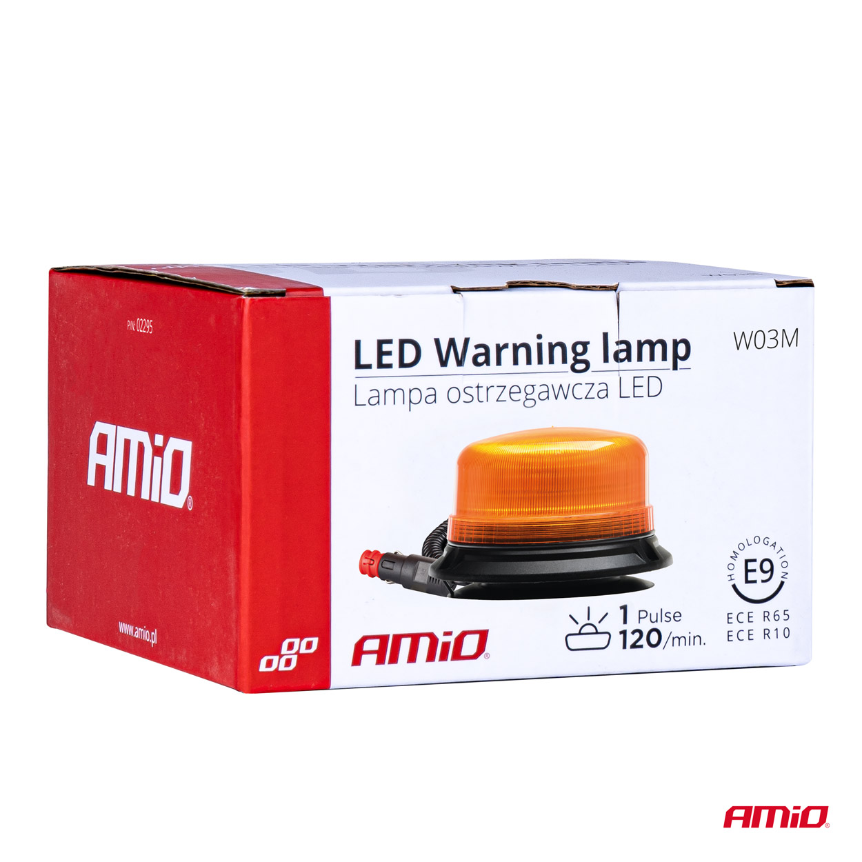 LED brīdinājuma lampa W03M magnētiska R65 R10 36LED 12/24V IP56 AMIO-02295 LED brīdinājuma lampa W03M magnētiska R65 R10 36LED 12/24V IP56 AMIO-02295 - Image 7