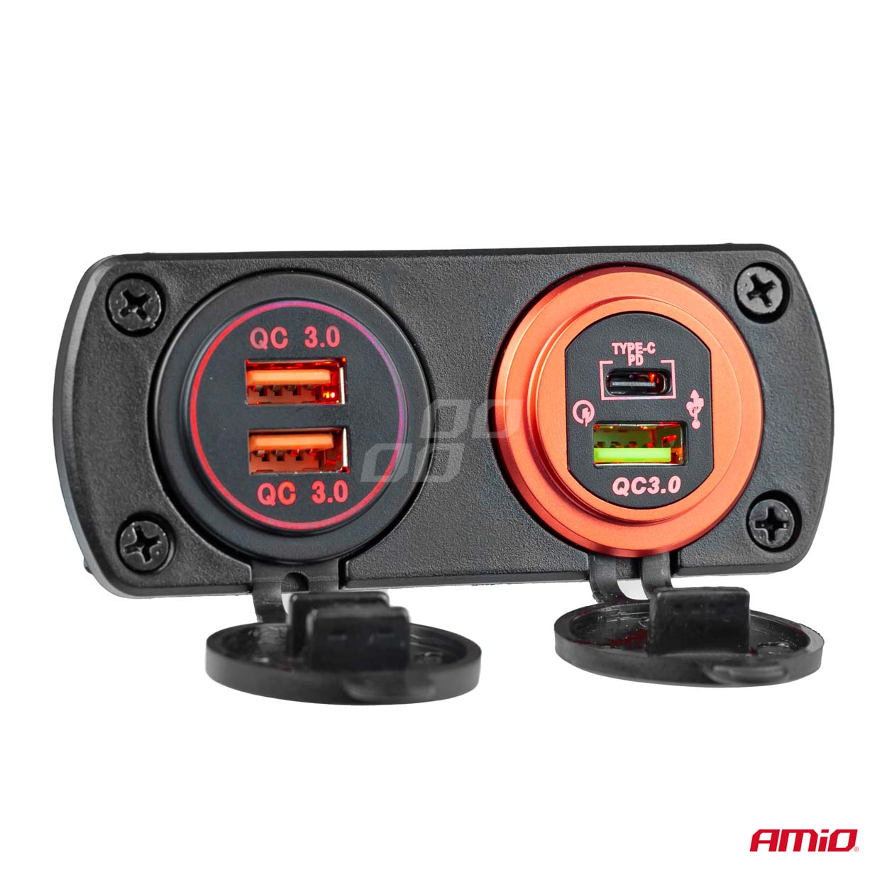 Ūdensizturīgs telefona lādētājs 2xUSB 12/24V MOD-04 AMIO-02854 Ūdensizturīgs telefona lādētājs 2xUSB 12/24V MOD-04 AMIO-02854 - Image 7