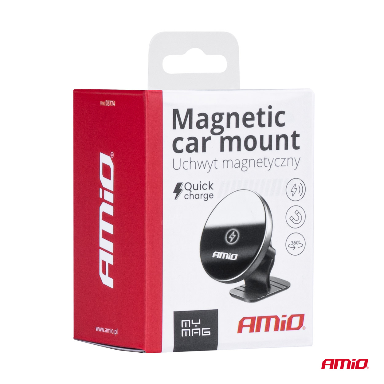 Magnētiskais telefona turētājs My Mag 15W AMIO-03774 Magnētiskais telefona turētājs My Mag 15W AMIO-03774 - Image 7