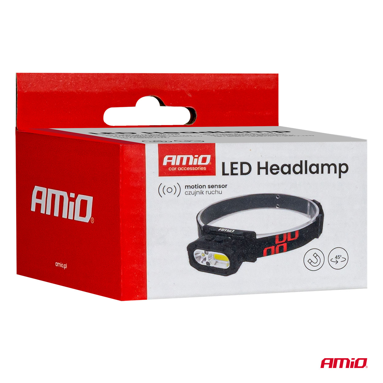 LED galvas lukturis XPG+COB 1000mAh (akumulators) AMIO-04663 LED galvas lukturis XPG+COB 1000mAh (akumulators) AMIO-04663 - Image 7