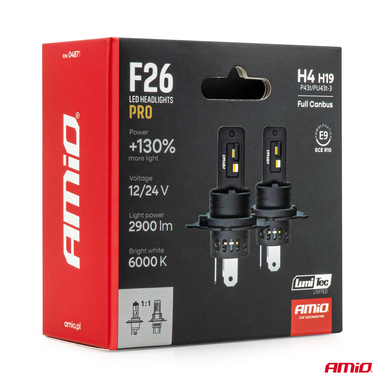 LED priekšējie lukturi, sērija F26 PRO, LumiTec LIMITED +130% DUO FULL CANBUS H4 H19 12V 24V AMIO-04871 LED priekšējie lukturi, sērija F26 PRO, LumiTec LIMITED +130% DUO FULL CANBUS H4 H19 12V 24V AMIO-04871 - Image 7