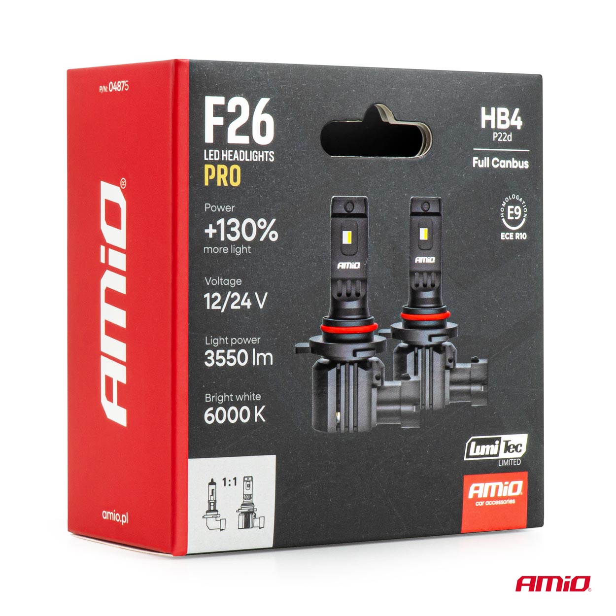 LED priekšējie lukturi, sērija F26 PRO, LumiTec LIMITED +130%, DUO FULL CANBUS HB4, 12V, 24V, AMIO-04875 LED priekšējie lukturi, sērija F26 PRO, LumiTec LIMITED +130%, DUO FULL CANBUS HB4, 12V, 24V, AMIO-04875 - Image 7
