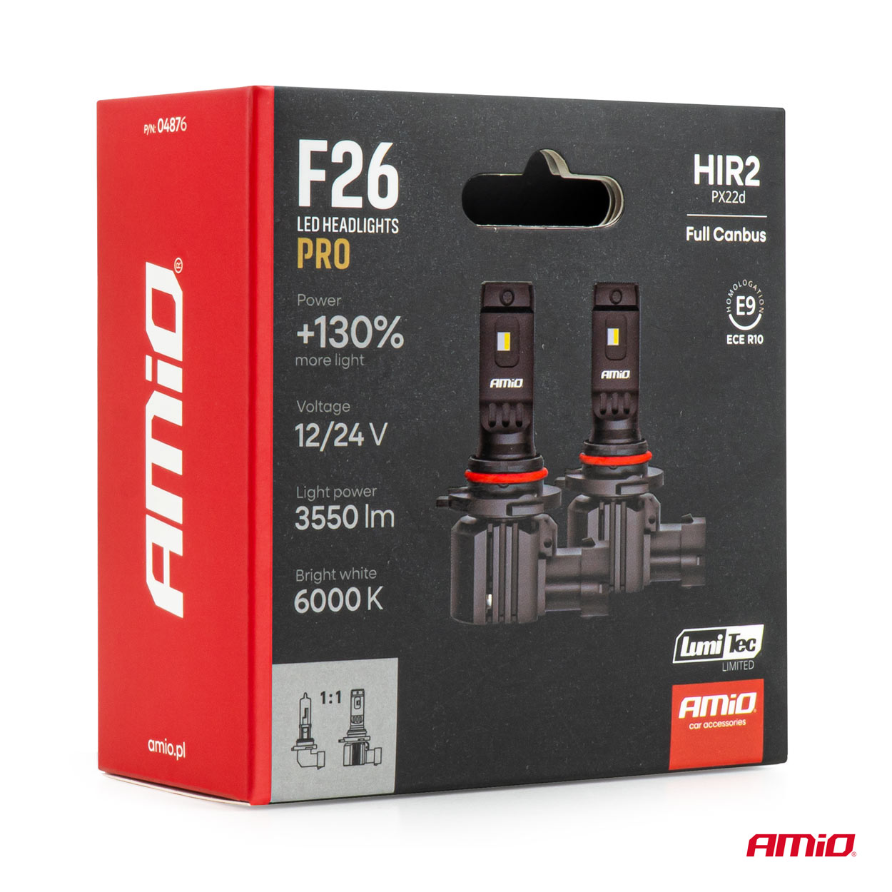 LED priekšējie lukturi, sērija F26 PRO, LumiTec LIMITED +130%, DUO FULL CANBUS HIR2 12V 24V, AMIO-04876 LED priekšējie lukturi, sērija F26 PRO, LumiTec LIMITED +130%, DUO FULL CANBUS HIR2 12V 24V, AMIO-04876 - Image 7
