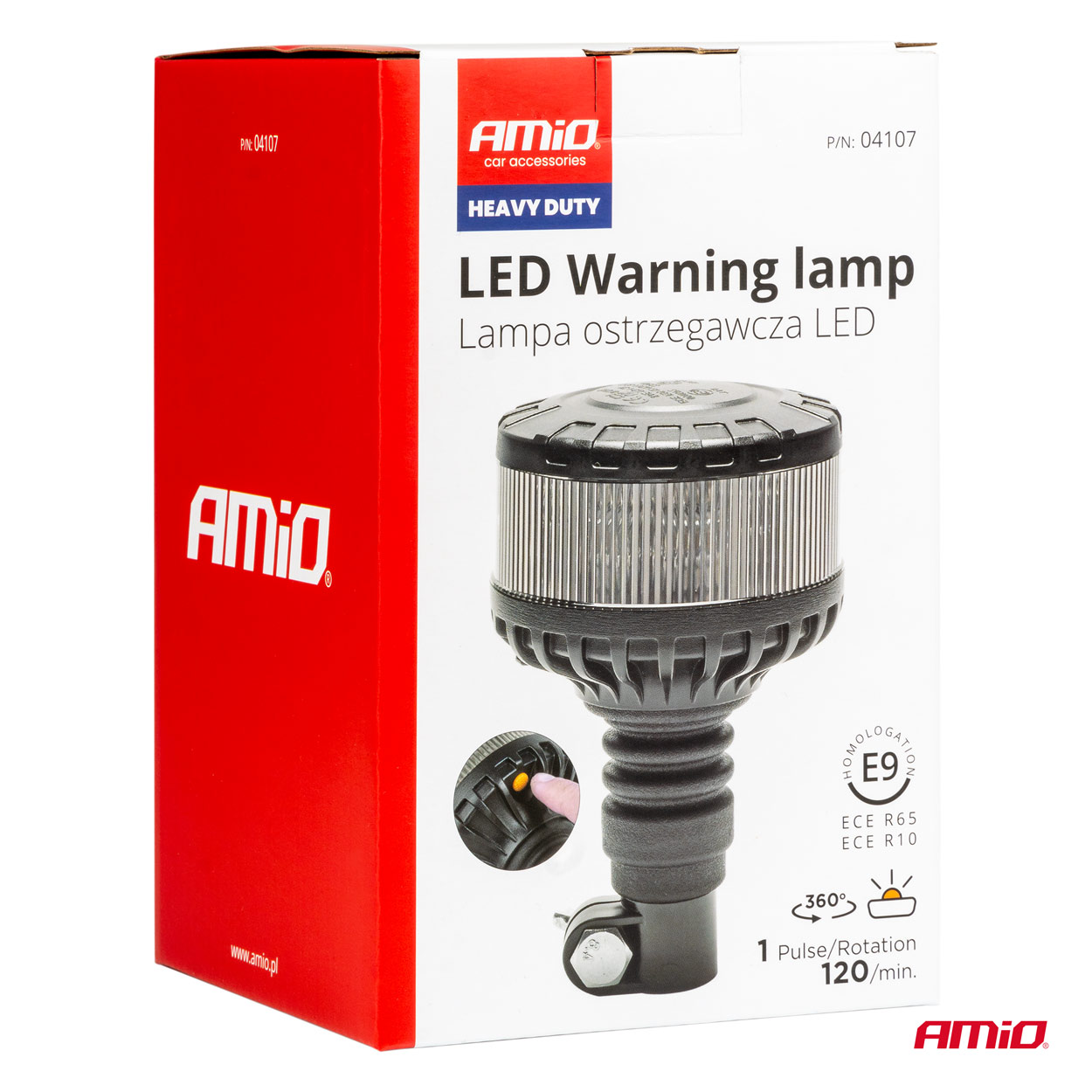 LED brīdinājuma lampa, īpaši izturīga W28P 12V 24V AMIO-04107 LED brīdinājuma lampa, īpaši izturīga W28P 12V 24V AMIO-04107 - Image 8