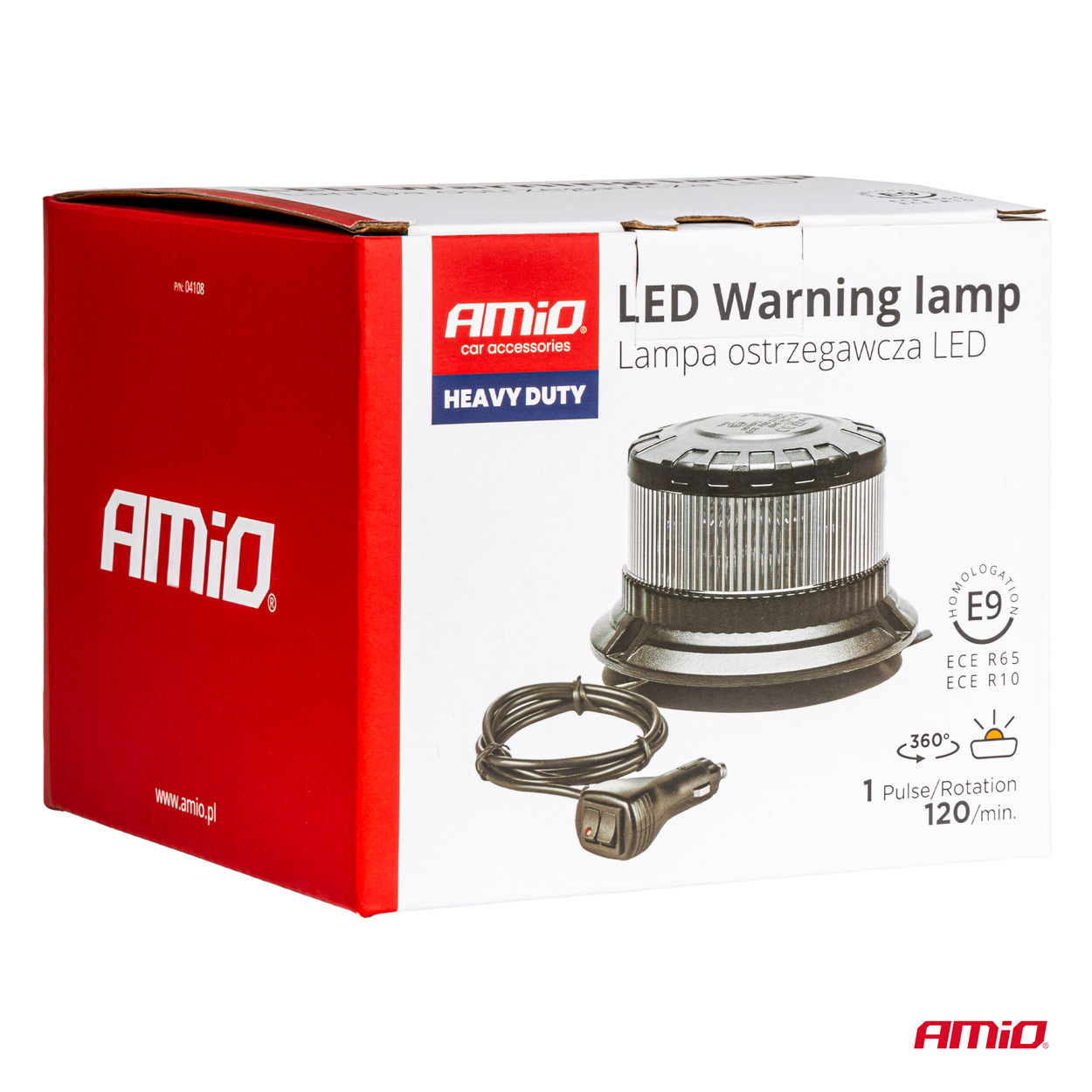 LED brīdinājuma lampa, īpaši izturīga W28M 12V 24V AMIO-04108 LED brīdinājuma lampa, īpaši izturīga W28M 12V 24V AMIO-04108 - Image 8
