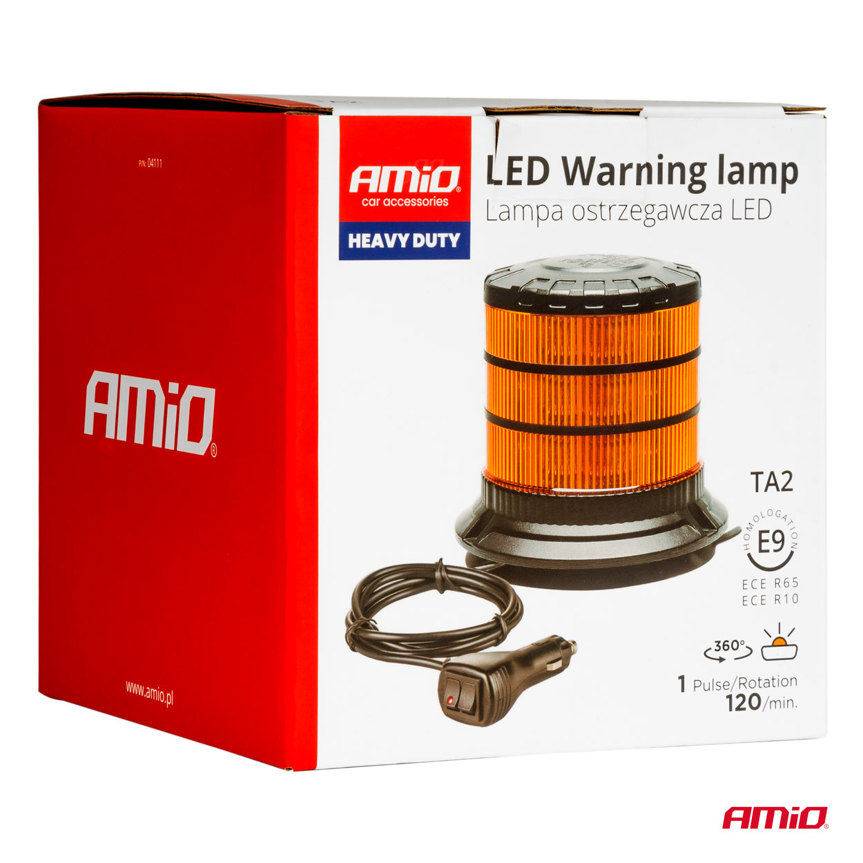 LED brīdinājuma lampa, īpaši izturīga W30M 12V 24V AMIO-04111 LED brīdinājuma lampa, īpaši izturīga W30M 12V 24V AMIO-04111 - Image 8