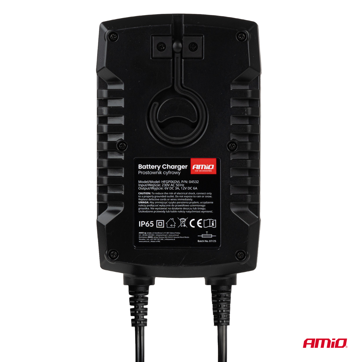 Digitālais akumulatora lādētājs AGM GEL STD LiFePo4 MAX 6A 6/12V PRO HOOK AMIO-04532 Digitālais akumulatora lādētājs AGM GEL STD LiFePo4 MAX 6A 6/12V PRO HOOK AMIO-04532 - Image 8