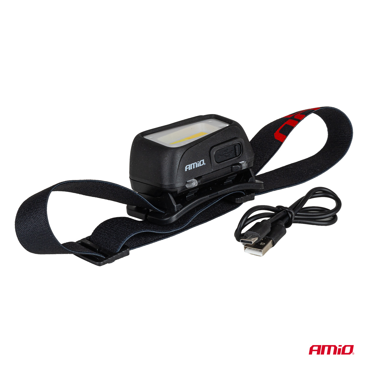 LED galvas lukturis COB 1800mAh (akumulators) AMIO-04666 LED galvas lukturis COB 1800mAh (akumulators) AMIO-04666 - Image 8
