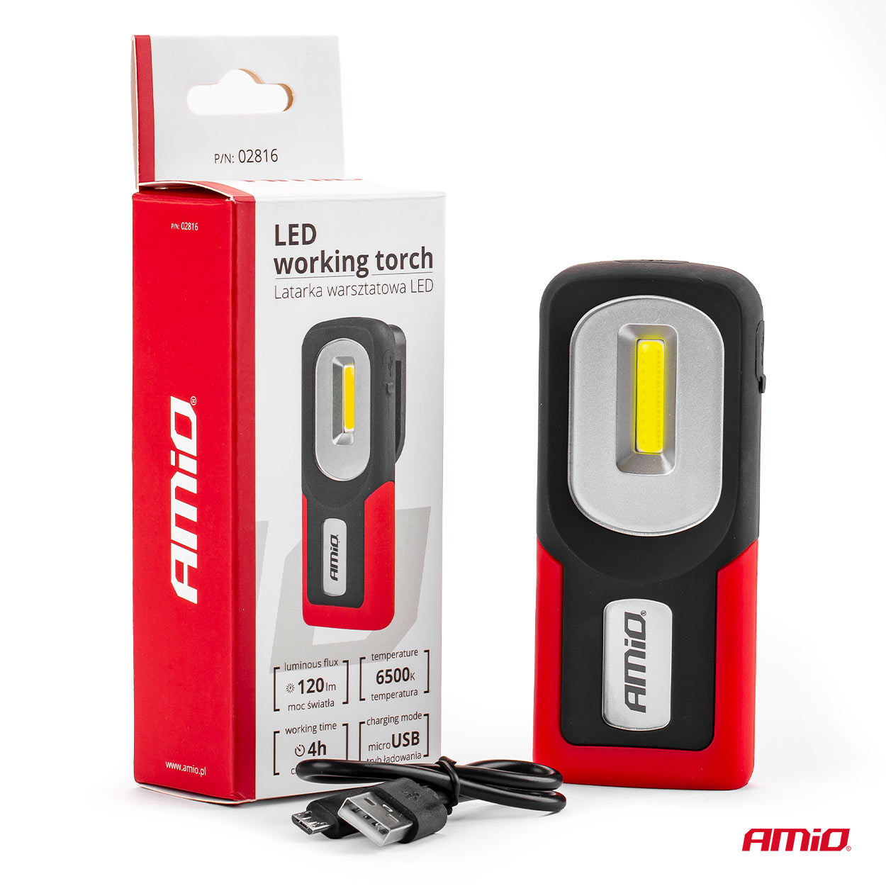 LED darba lukturītis WT06 AMIO-02816 LED darba lukturītis WT06 AMIO-02816 - Image 9