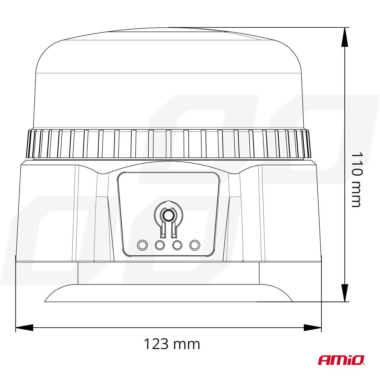 Bezvadu LED brīdinājuma lampa ar tālvadības pulti R65 R10 12/24V AMIO-03932 Bezvadu LED brīdinājuma lampa ar tālvadības pulti R65 R10 12/24V AMIO-03932 - Image 9