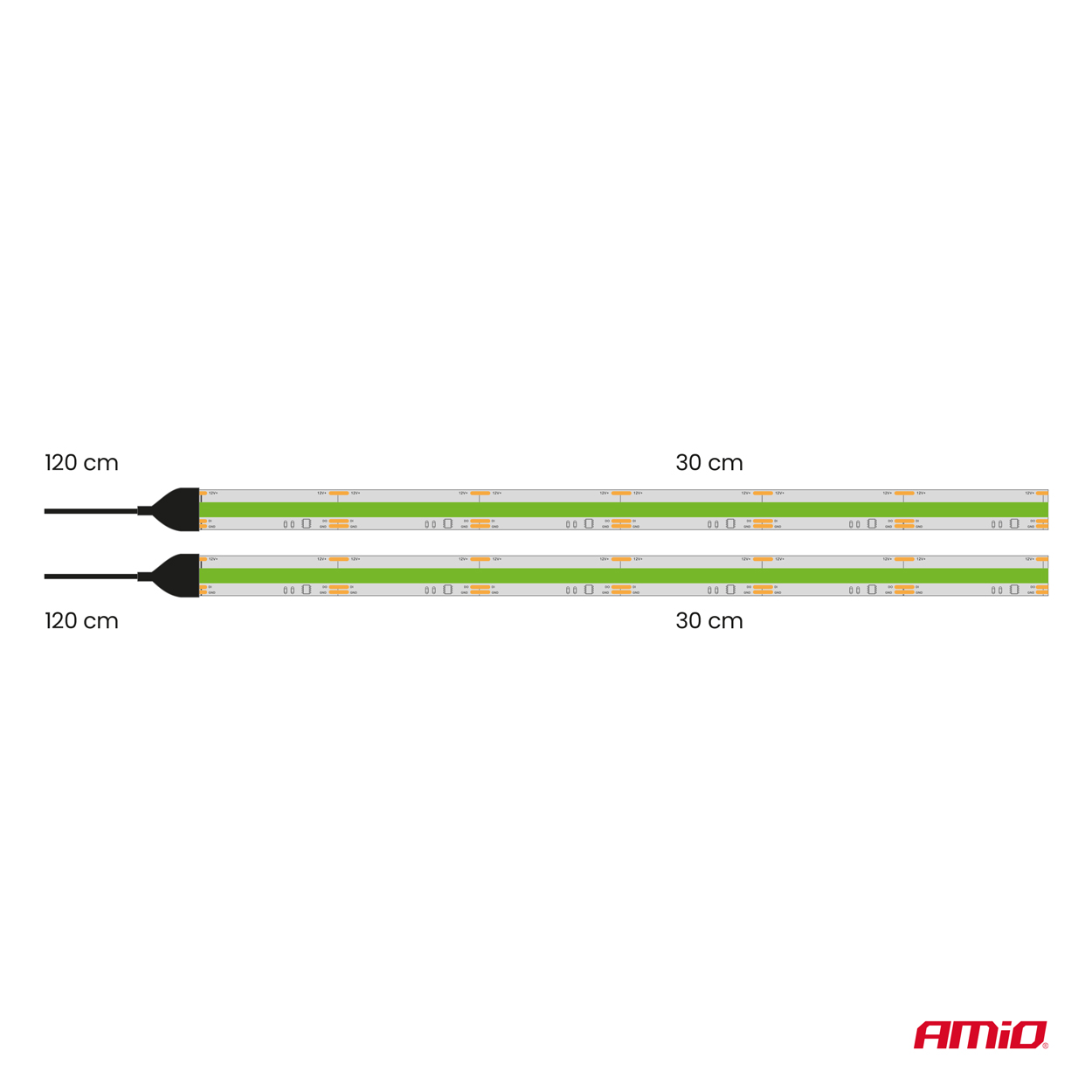Elastīgas LED COB lentes, zaļas, 2x30 cm, 12 V, AMIO-04573 Elastīgas LED COB lentes, zaļas, 2x30 cm, 12 V, AMIO-04573 - Image 9