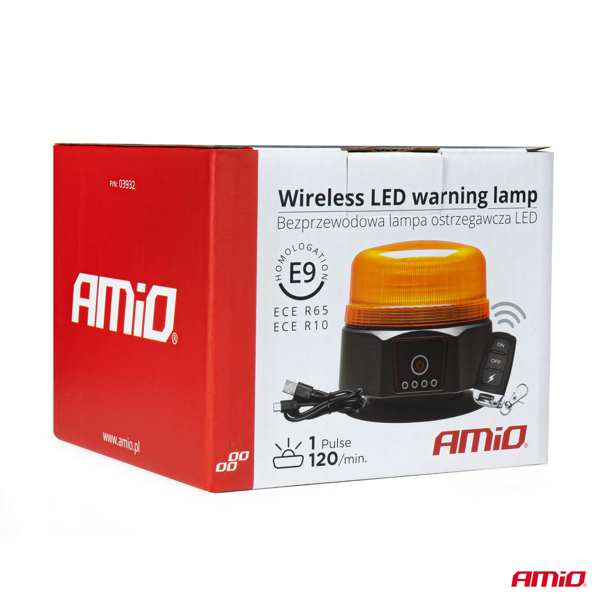Bezvadu LED brīdinājuma lampa ar tālvadības pulti R65 R10 12/24V AMIO-03932 Bezvadu LED brīdinājuma lampa ar tālvadības pulti R65 R10 12/24V AMIO-03932 - Image 10