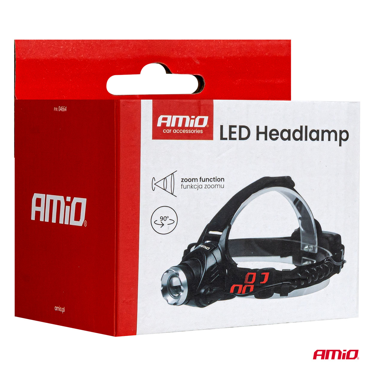LED priekšējais lukturis T6 3600mAh (BATT) AMIO-04664 LED priekšējais lukturis T6 3600mAh (BATT) AMIO-04664 - Image 10