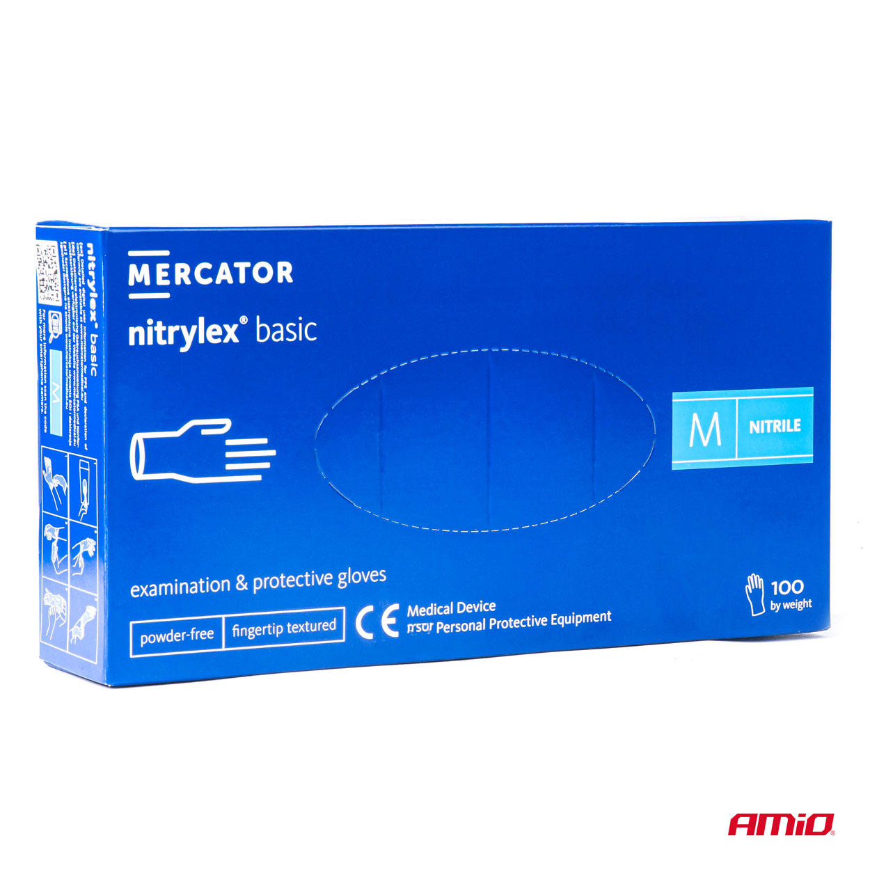 Nitrila aizsargcimdi Nitrylex Basic izmērs M 100 gab. Nitrila aizsargcimdi Nitrylex Basic izmērs M 100 gab. - Image 6