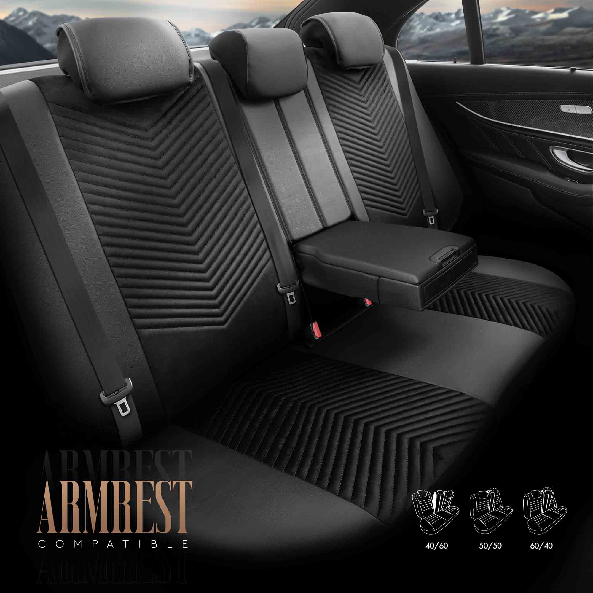 Automašīnu sēdekļu pārvalku komplekts OTOM ADVANCED 204 BLACK BABYFACE 3-ZIP Automašīnu sēdekļu pārvalku komplekts OTOM ADVANCED 204 BLACK BABYFACE 3-ZIP - Image 6