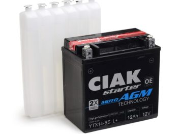 CIAK Moto AGM MB 12V 12Ah L+ CSTX14BS (YTX14-BS)