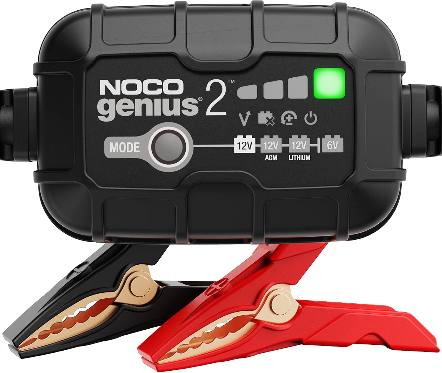 NOCO GENIUS2 6V/12V 2A viedais akumulatora lādētājs NOCO GENIUS2 6V/12V 2A viedais akumulatora lādētājs