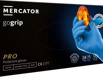 Nitrila cimdi GoGrip zili, XXL izmērs, 50 gab.