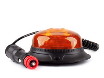 12/24 V LED brīdinājuma lampa W21m magnētiska / 3 skrūves R65 R10 18LED AMIO-02925