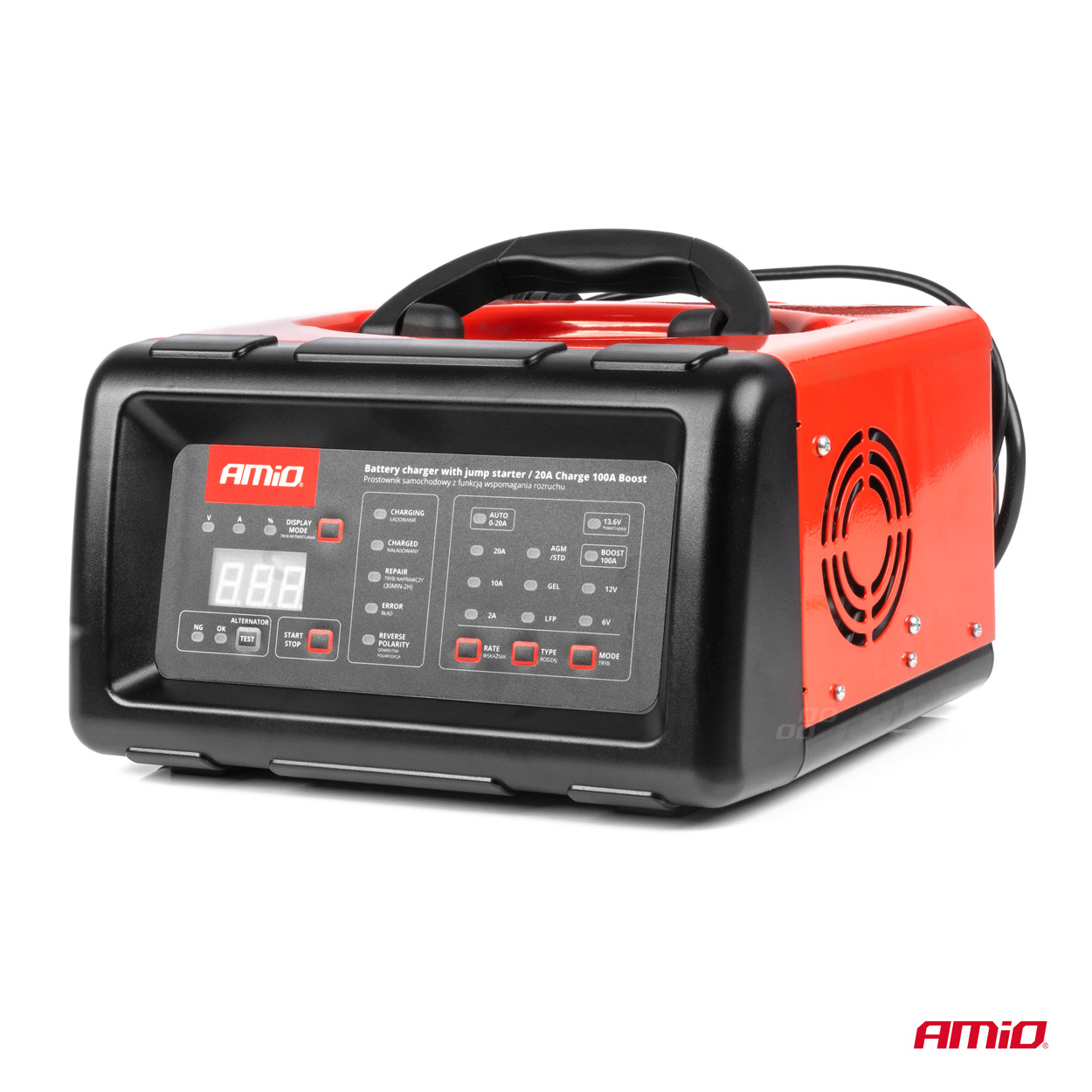 Akumulatora lādētājs ar starteri 6/12V 20A AMIO-04057 Akumulatora lādētājs ar starteri 6/12V 20A AMIO-04057